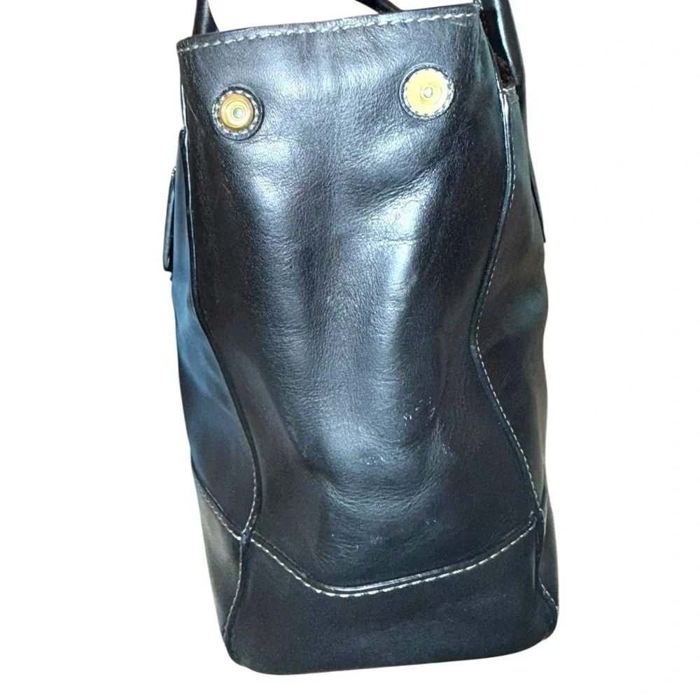 $150 firm. Today only Vintage COACH Black Leather Tote Madeline Two Handle XL - Picture 8 of 17